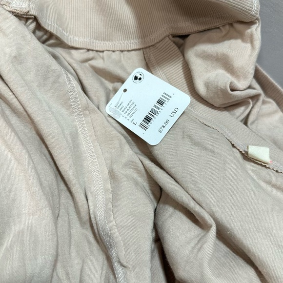 FREE PEOPLE SLUMBERS PANTS IN ROSE DUST LARGE NWT - Picture 4 of 10